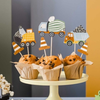 Cupcake Topper - Construction Work
